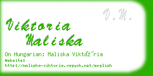 viktoria maliska business card